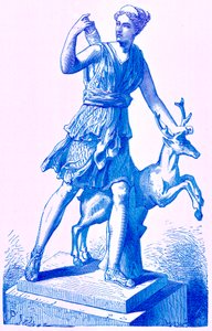 戴安娜与后卫，Victor Duruy的罗马历史插图，1884年出版（数字增强图像） 作者 英语学校
