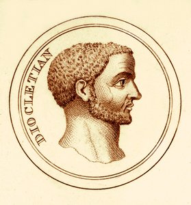 Dicoletian，1825年出版的George Crabb的“世界历史辞典”中的插图（数字增强图像） 作者 英语学校