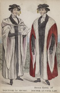 音乐博士，民法博士着装 作者 英语学校