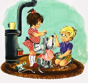 狗被洗了 作者 英语学校