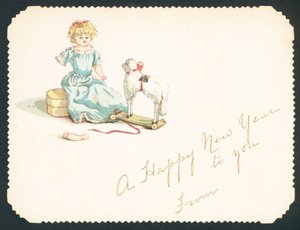 娃娃用断臂，新年卡 作者 英语学校
