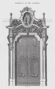 Doorway in Rio Janeiro (engraving) 作者 英语学校