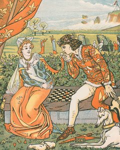 Dorigen和Aurelius在花园里。 “有怜悯，有甜蜜，或者你们这样做是为了做什么” 作者 英语学校