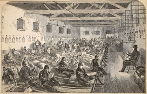Coldbath Fields监狱的宿舍，伦敦刑事监狱的插图和监狱生活的场景，Henry Mayhew和John Binny，酒吧。 1862年 作者 英语学校