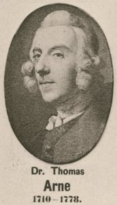 Thomas Arne博士（雕刻） 作者 英语学校