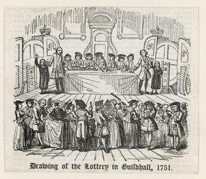 1751年在市政厅绘制彩票 作者 英语学校
