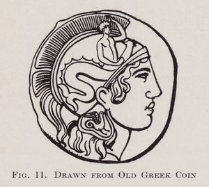 取自古希腊硬币（石版画） 作者 英语学校