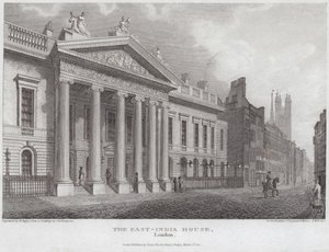 位于Leadenhall街的East-India House 作者 英语学校
