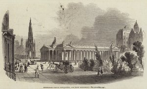 Edinburgh, Royal Institution, and Scott Monument (engraving) 作者 英语学校