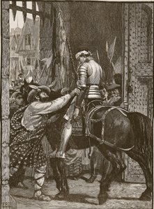 Flodden之后的爱丁堡，来自Cassells的英国历史插图（棕褐色照片） 作者 英语学校