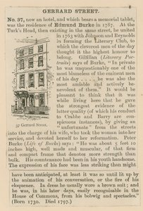 Edmund Burke和37 Gerrard Street 作者 英语学校