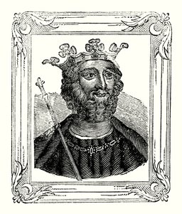 爱德华二世生于 1284 年，1308 年加冕，1328 年被谋杀（雕刻） 作者 英语学校
