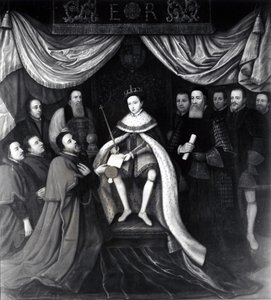 Edward VI（1537-53）于1553年向Bridewell和Bethlehem医院发放宪章（另见111677） 作者 英语学校