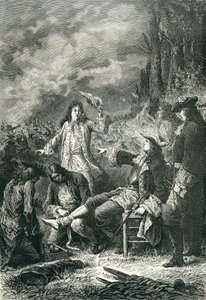 爱德华·维利尔斯在1643年的纽伯里战役中受伤 作者 英语学校