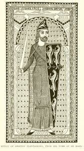 Geoffry Plantagenet的肖像，来自勒芒墓
