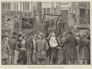 Eight-Hours Movement Procession in Melbourne, Australia (engraving) 作者 英语学校