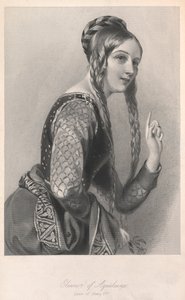 阿基坦的埃莉诺，《女王传记素描》中的插图…… 作者 英语学校