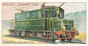 电力机车（chromolitho）。 作者 英语学校