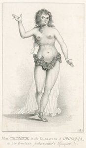Elizabeth Chudleigh，威尼斯大使化妆舞会Iphigenia的角色，Ranelagh，伦敦 作者 英语学校