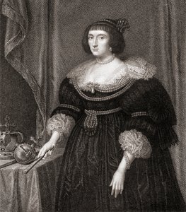 伊丽莎白，波希米亚女王（1596-1662），1823年英国肖像小屋 作者 英语学校