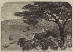土耳其特遣队在布尤克德雷登船（雕版画）。 作者 英语学校