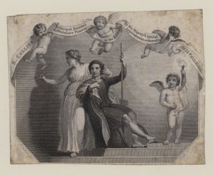 珐琅和微型画家，R柯林斯，贸易卡 作者 英语学校