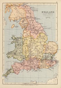 英格兰，撒克逊时期（彩色石版画） 作者 英语学校
