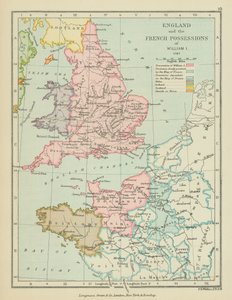 威廉一世时期的英格兰和法国属地（彩色石印版） 作者 英语学校
