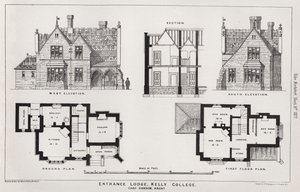 凯利学院入口小屋（版画） 作者 英语学校