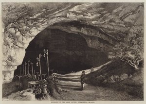 德比郡山顶洞穴入口（雕刻） 作者 英语学校