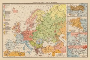 欧洲人种学地图（彩色印刷版） 作者 英语学校