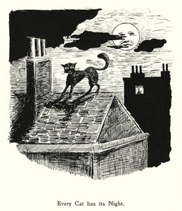 猫有黑夜，狗有白天（石版画） 作者 英语学校