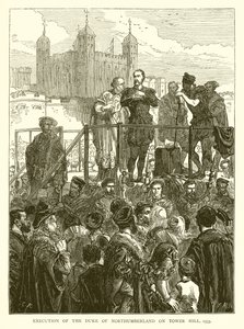 1553年在塔山上执行诺森伯兰公爵 作者 英语学校