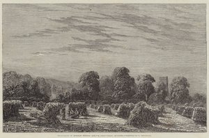 英国现代艺术展，玉米地，晚上（版画） 作者 英语学校
