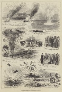 Faversham 附近的棉花火药实验（雕刻） 作者 英语学校