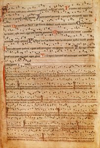 F.154v 中世纪音乐符号（石印版） 作者 英语学校