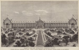 巴黎国际展览馆的外墙（雕刻）。 作者 英语学校