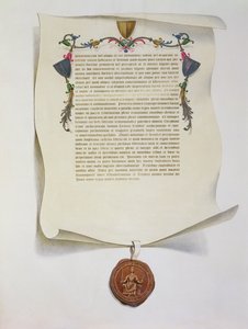 大宪章的传真版，首次出版于1225年，1816年 作者 英语学校
