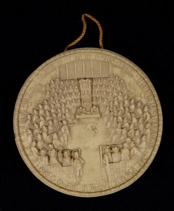 1651年英国大印章的传真，正面描述了下议院（见105042反向）