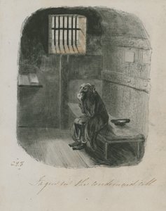 Fagin在被谴责的牢房里（纸上的wc） 作者 英语学校