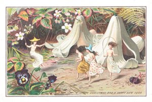 仙女在花园里，圣诞贺卡 作者 英语学校