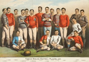 1881年的着名英国足球运动员，来自Boys Own 作者 英语学校