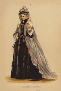 奇装异服：布里奥讷王太后（彩色石版画） 作者 英语学校