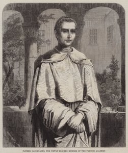 Father Lacordaire, the Newly-elected Member of the French Academy (engraving) 作者 英语学校