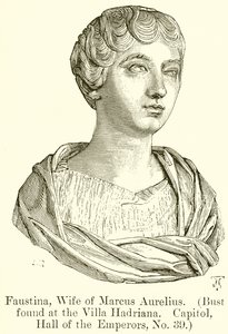 Faustina，Marcus Aurelius的妻子。 （胸围在Villa Hadriana发现.Capitol，the Emporors，No。39）