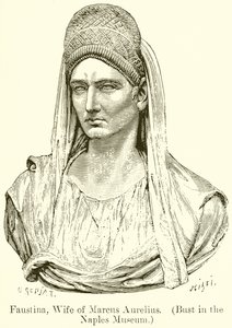 Faustina，Marcus Aurelius的妻子。 （在那不勒斯博物馆的半身像）