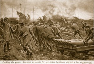 喂养枪支，1914-19 作者 英语学校
