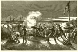1861年1月10日，莫里斯岛上的南卡罗来纳电池公司在西方之星上射击 作者 英语学校