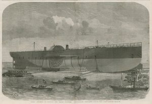 首次尝试发射Great Eastern Navigation公司的蒸汽船Leviathan