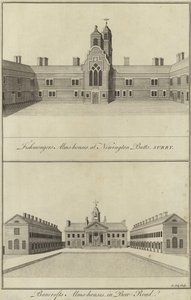 Fishmongers Almshouses，Newington Butts和Bancrofts Almshouses，Bow Road，London 作者 英语学校